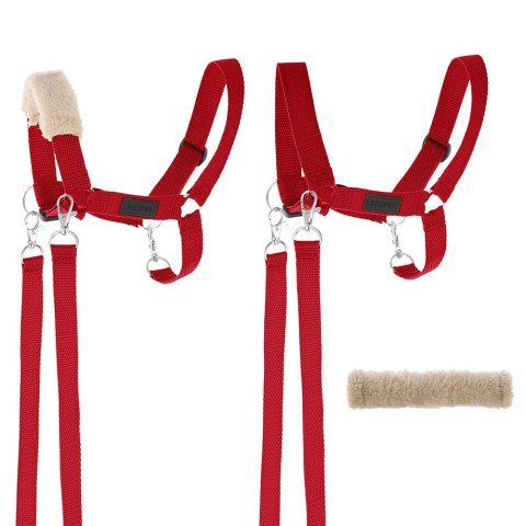 Hobby Horse Skippi A3 czarny – czerwony kantar
