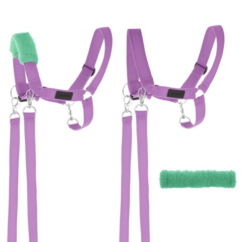Hobby Horse Skippi A3 czarny – lawendowy kantar