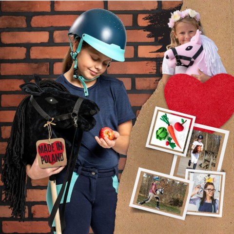 Hobby Horse Skippi A3 czarny – lawendowy kantar
