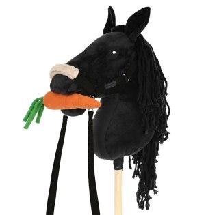 Hobby Horse Skippi A3 czarny + marchewka - czarny kantar