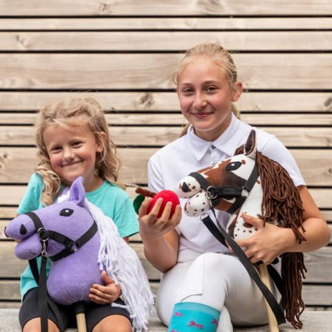 Hobby Horse Skippi A5 lawendowy – czarny kantar