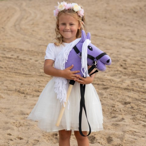 Hobby Horse Skippi A5 lawendowy – czarny kantar