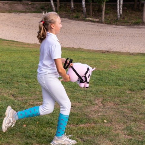 Hobby Horse Skippi A5 różowy – czarny kantar