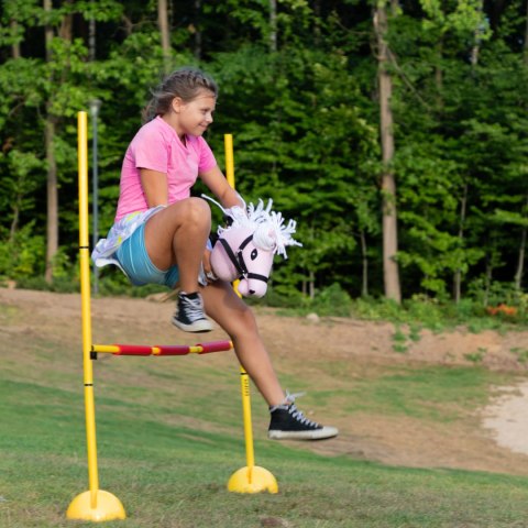 Hobby Horse Skippi A5 różowy – czarny kantar